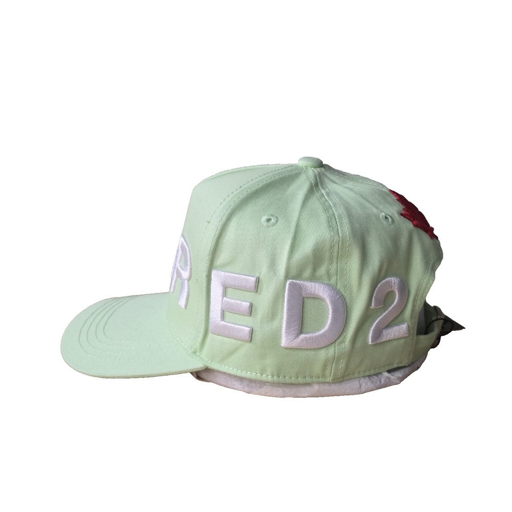 DSQUARED2 ONE LIFE ONE PLANET LOGO BASEBALL Green CAP - Picture 2 of 9